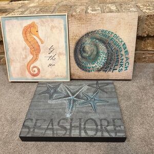 Seashore Themed Wall Art Set